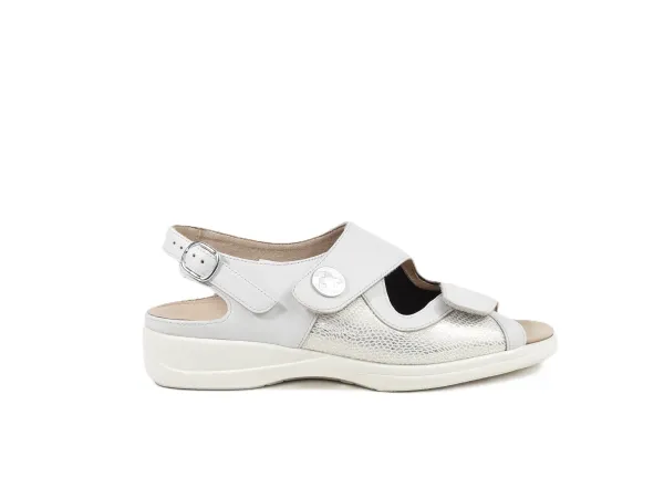 Beige_combi_flex_2_klit_sandaal_1