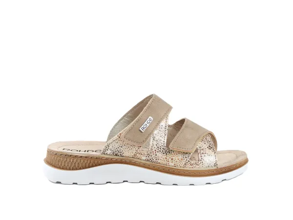Beige_combi_prent_softino_slipper