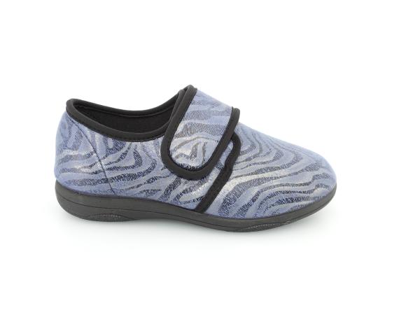 Blauw_Q_fit_Pantoffel_Geneve