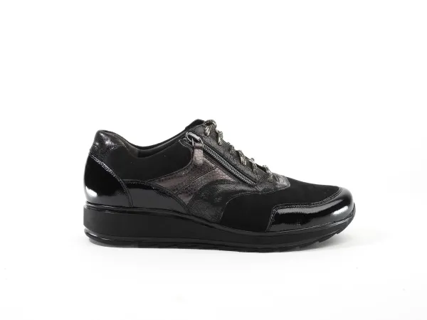 Zwart_combi_stretch_sneaker_H