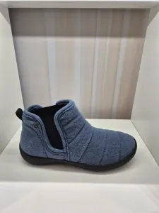 Blauw_soft_vilt_pantoffel