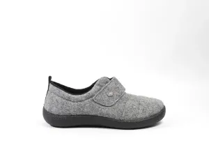 Grey_soft_vilt_pantoffel