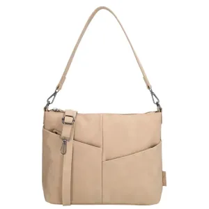 Licht_taupe_Beagles_Lourenza_Schoudertas_1