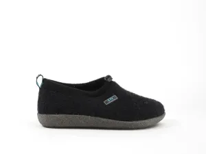 Zwart_Qfit_Pantoffel_Cato_wol